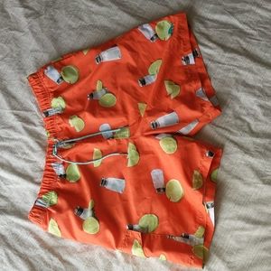 Swim Trunks - Tommy Bahama Orange w Salt and Lime